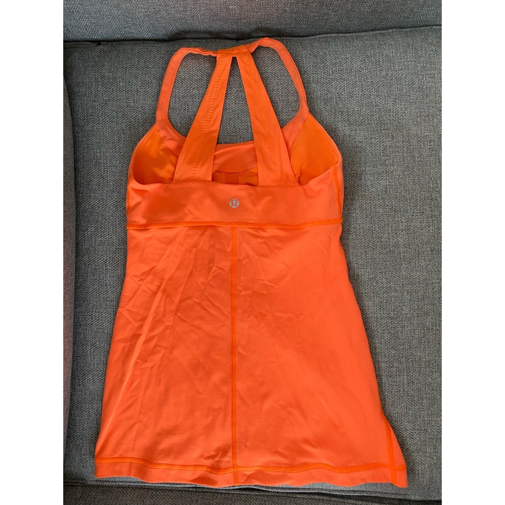 Lululemon Athletica Orange Exercise Tank